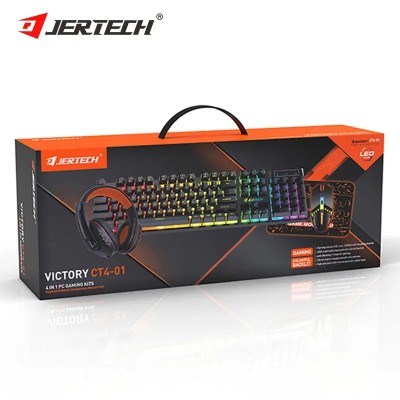 Conj. Teclado +Mouse+Auricular +Tapete Jertch CT401
