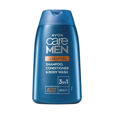 Avon Care Men Essential 3em1 Champô, Condicionador e Gel de Banho